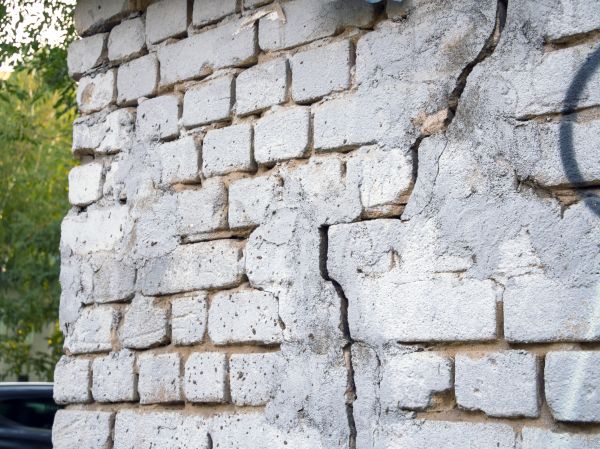 Cracked Brick Wall Repair in Arvada